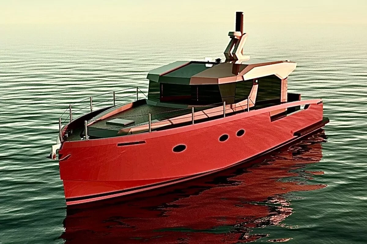 STORM white back side of the boat